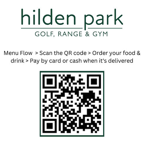 Hilden Park ordering QR code