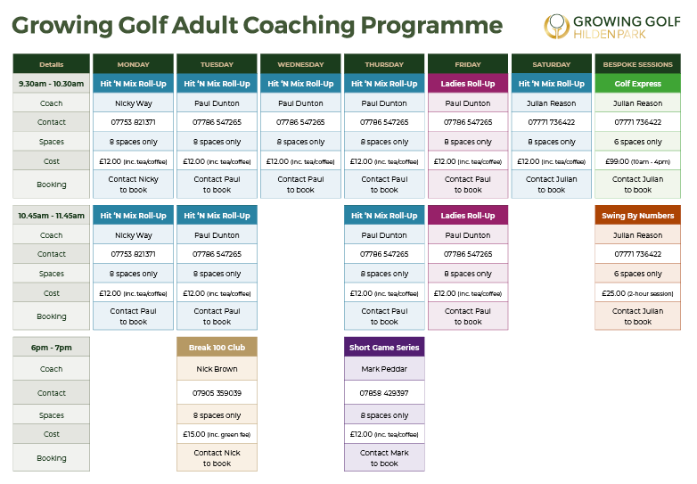 Adult Coaching Programme